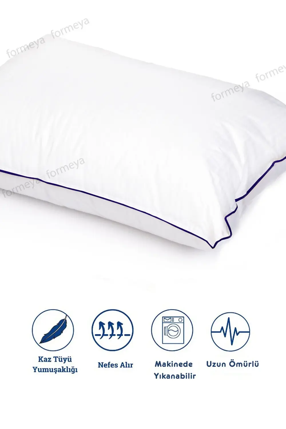 2 Adet Climate Nano Jel Yastık Otel Yastığı 50x70 cm %100 Pamuk D