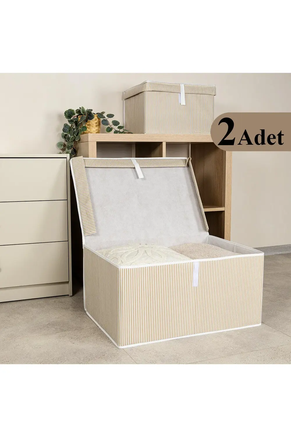 Pazar Kapısı 2 Adet Çok Amaçlı Düzenleyici Kutu Mega Kahverengi