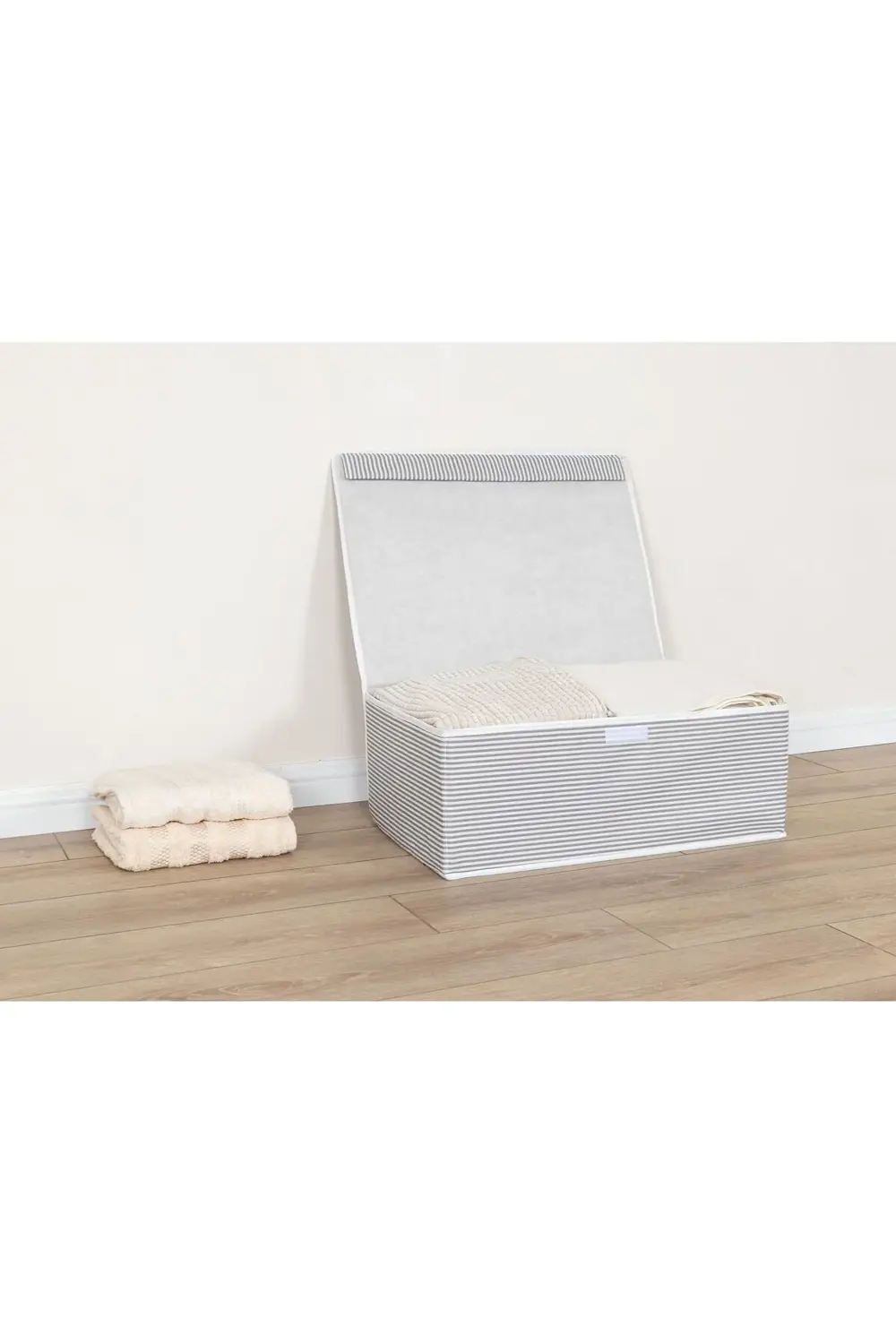 Pazar Kapısı 2 Adet Çok Amaçlı Kapaklı Kutu Baza Boy Gri 50X40x19 Cm