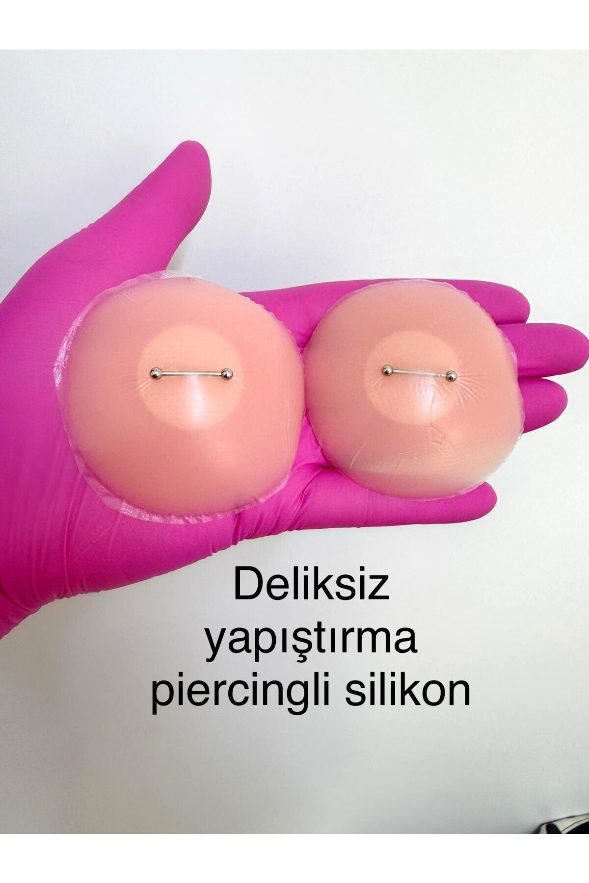2 ADET DELİKSİZ SİLİKON YAPIŞTIRMA GERÇEK GİBİ GÖRÜNEN MEME UCU NİPPLE PİERCİNGİ (ÇELİK ) Fiyatı, Yorumları ve Özellikleri