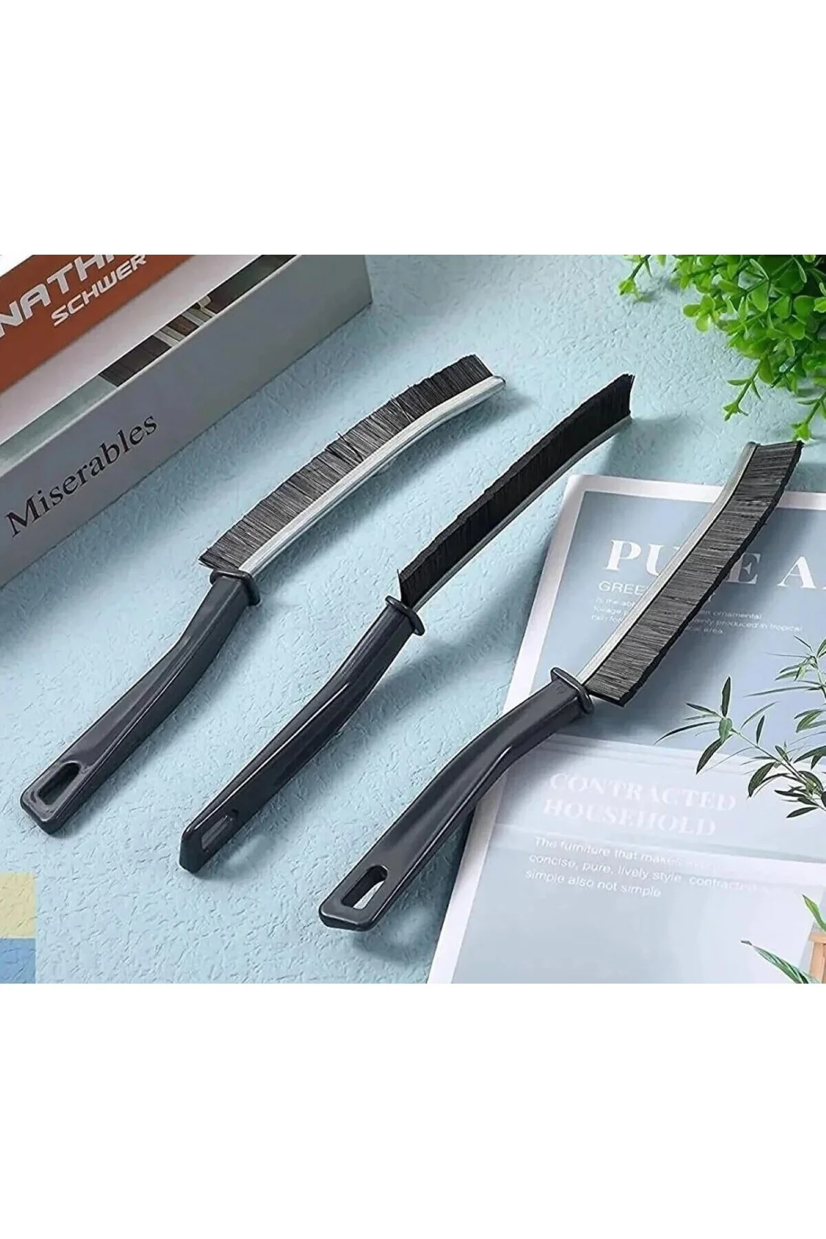 2 Adet Detay Fırçası,Banyo,Mutfak,Lavabo,Pencere Kenarları,Derz T