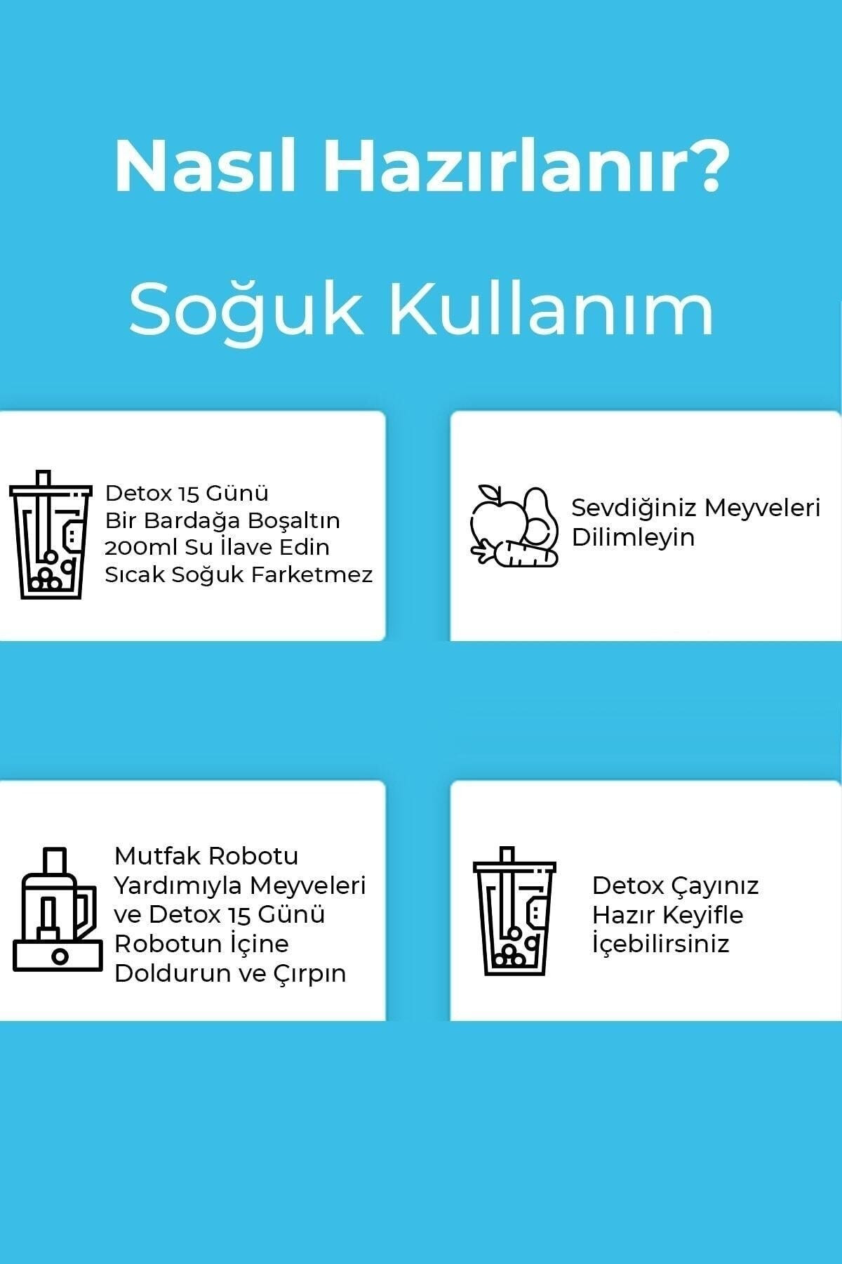 2 Adet Detoks Çayı Soğuk Ve Sıcak Içim Keyfi Detox 15 Gün 2