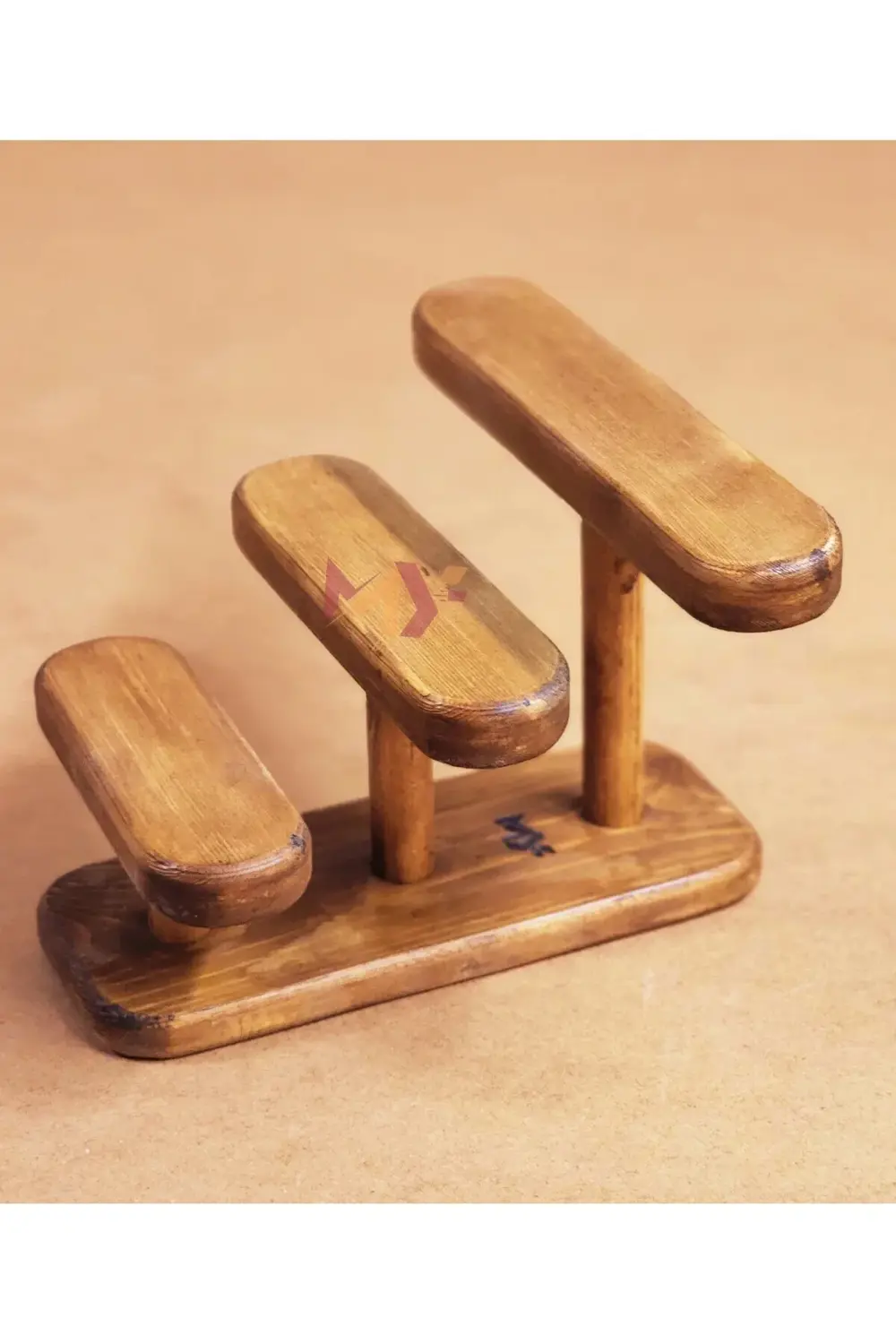 2 Adet Doğal Ahşap Takı Düzenleyici, El Üretimi Takı Saat Standı