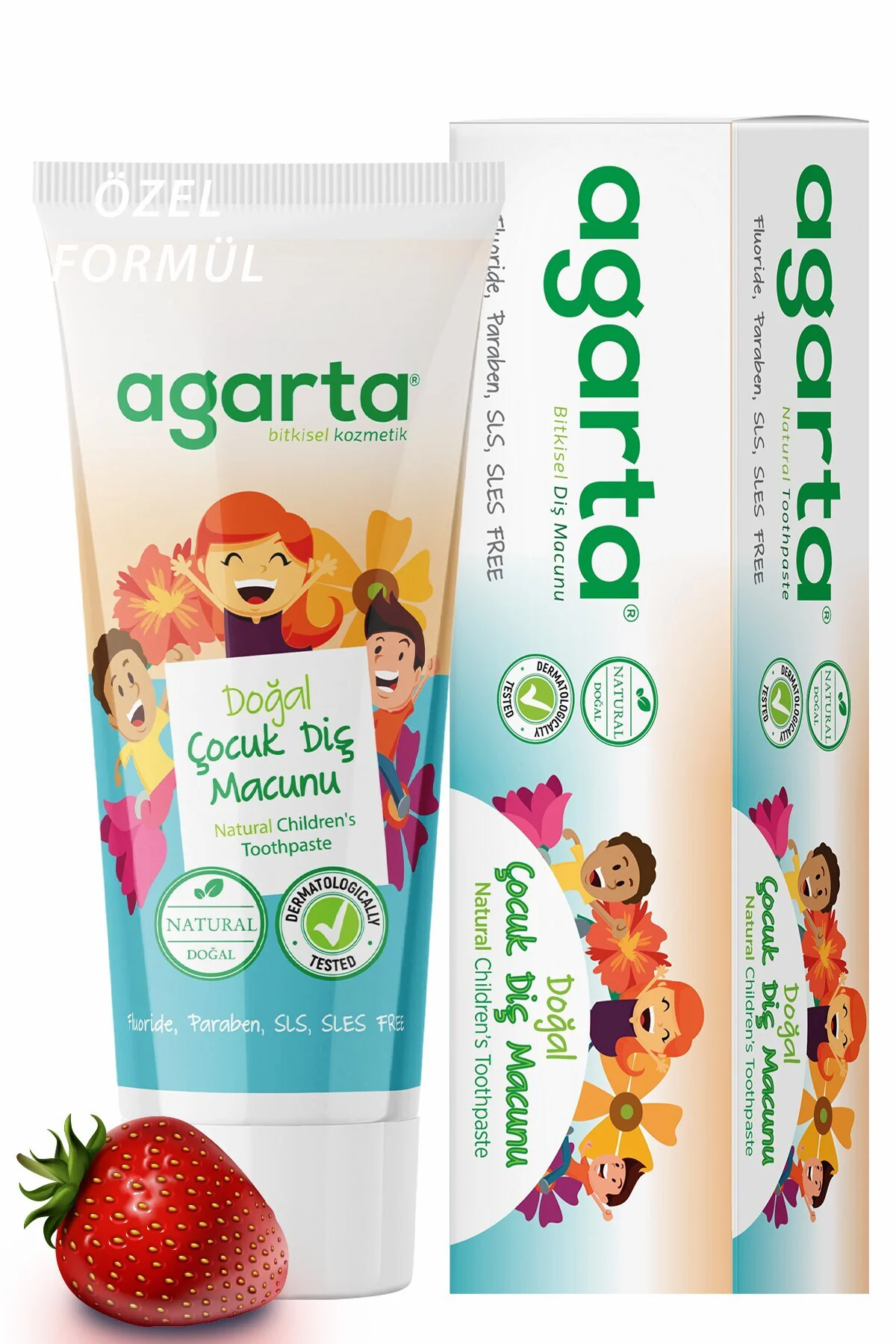 2 Adet Doğal Florürsüz Çocuk Diş Macunu Çilekli 75 ml Fiyatı, Yorumları ve Özellikleri