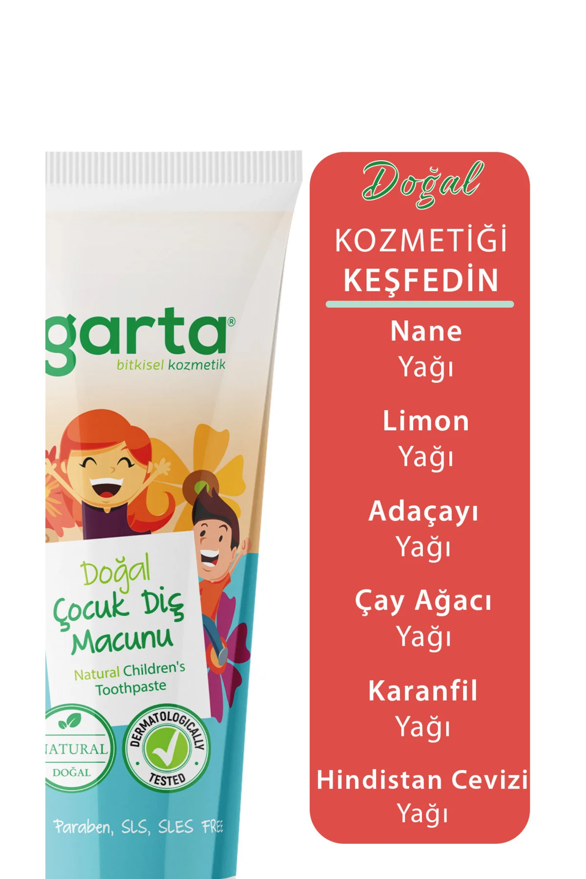 2 Adet Doğal Florürsüz Çocuk Diş Macunu Çilekli 75 ml Fiyatı, Yorumları ve Özellikleri