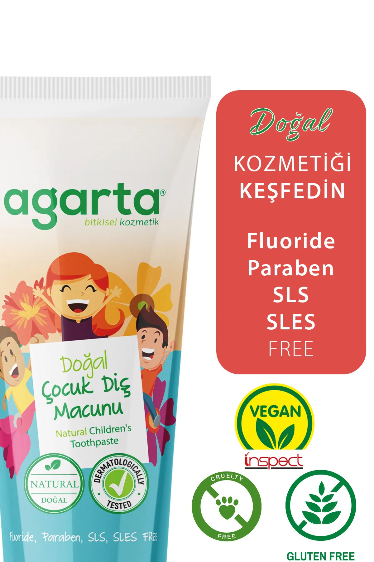 2 Adet Doğal Florürsüz Çocuk Diş Macunu Çilekli 75 ml Fiyatı, Yorumları ve Özellikleri