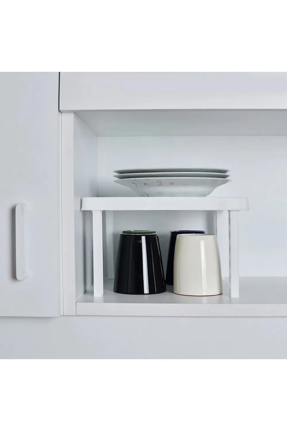 2 Adet Dolap İçi Düzenleyici Raf Kare Yükseltici Raf İstiflenebil