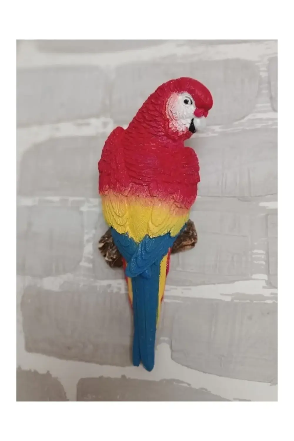 2 Adet El Boyaması Muhabbet Kuşu Duvar Balkon Bahçe Süsü Farklı R