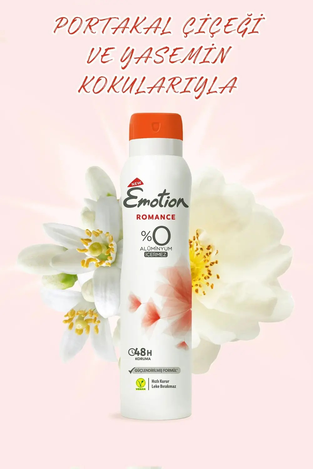 2 Adet Emotion Romance Kadın Vegan Deodorant 150 Ml Hızlı Kurur, 