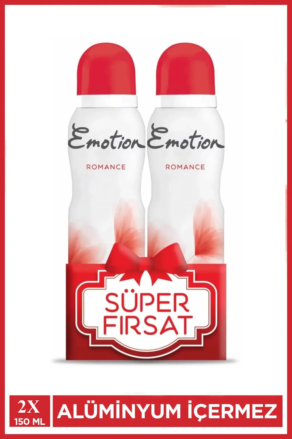 2 Adet Emotion Romance Kadın Vegan Deodorant 150 Ml Hızlı Kurur, 