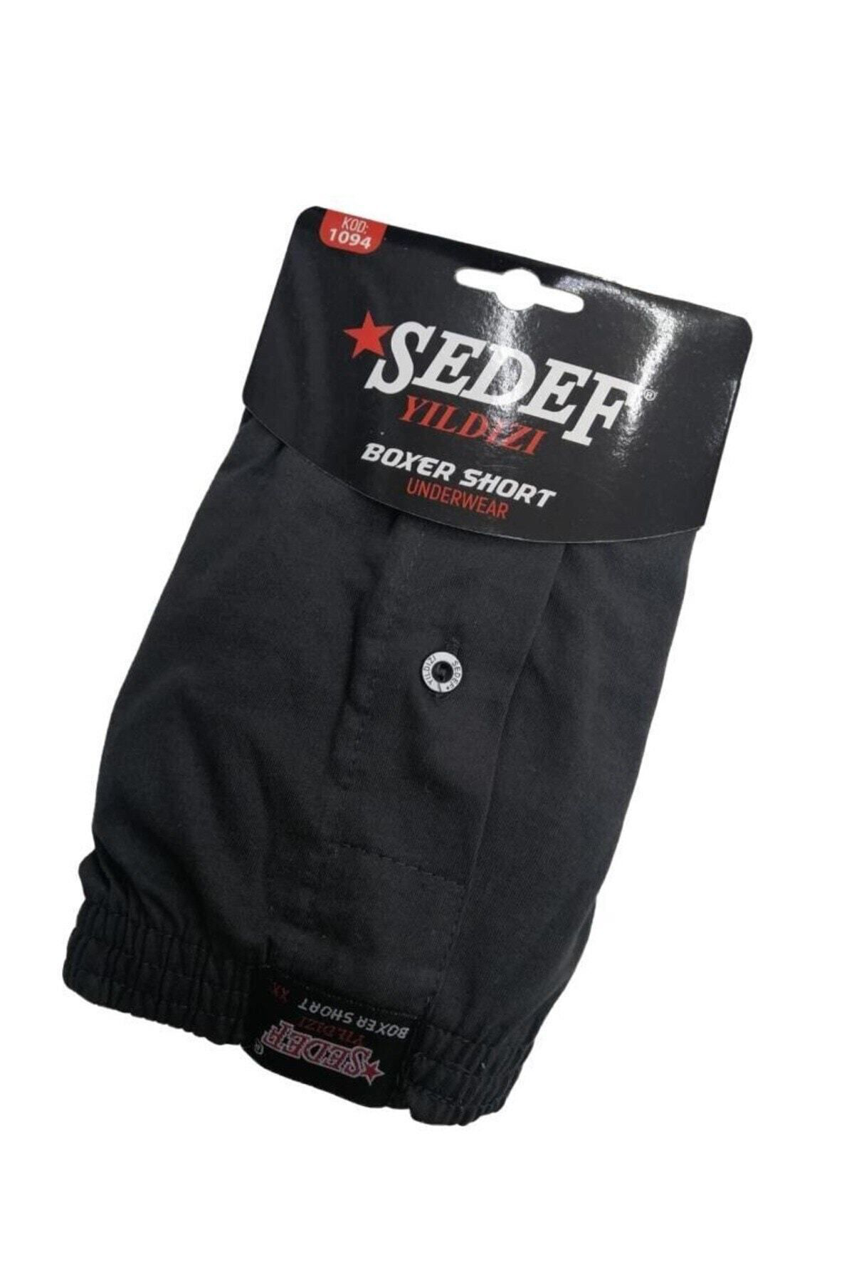 Sedef 2 Adet Siyah Renk Havlu Bel Boxer