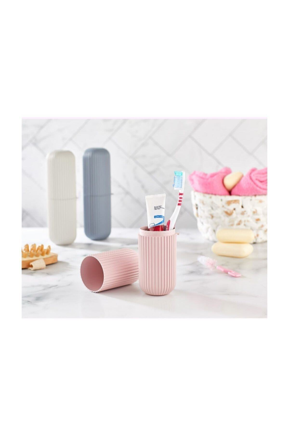 2 Adet Gözlük, Diş Fırçası, Kalemlik Makyaj Malzemesi Saklama Kut