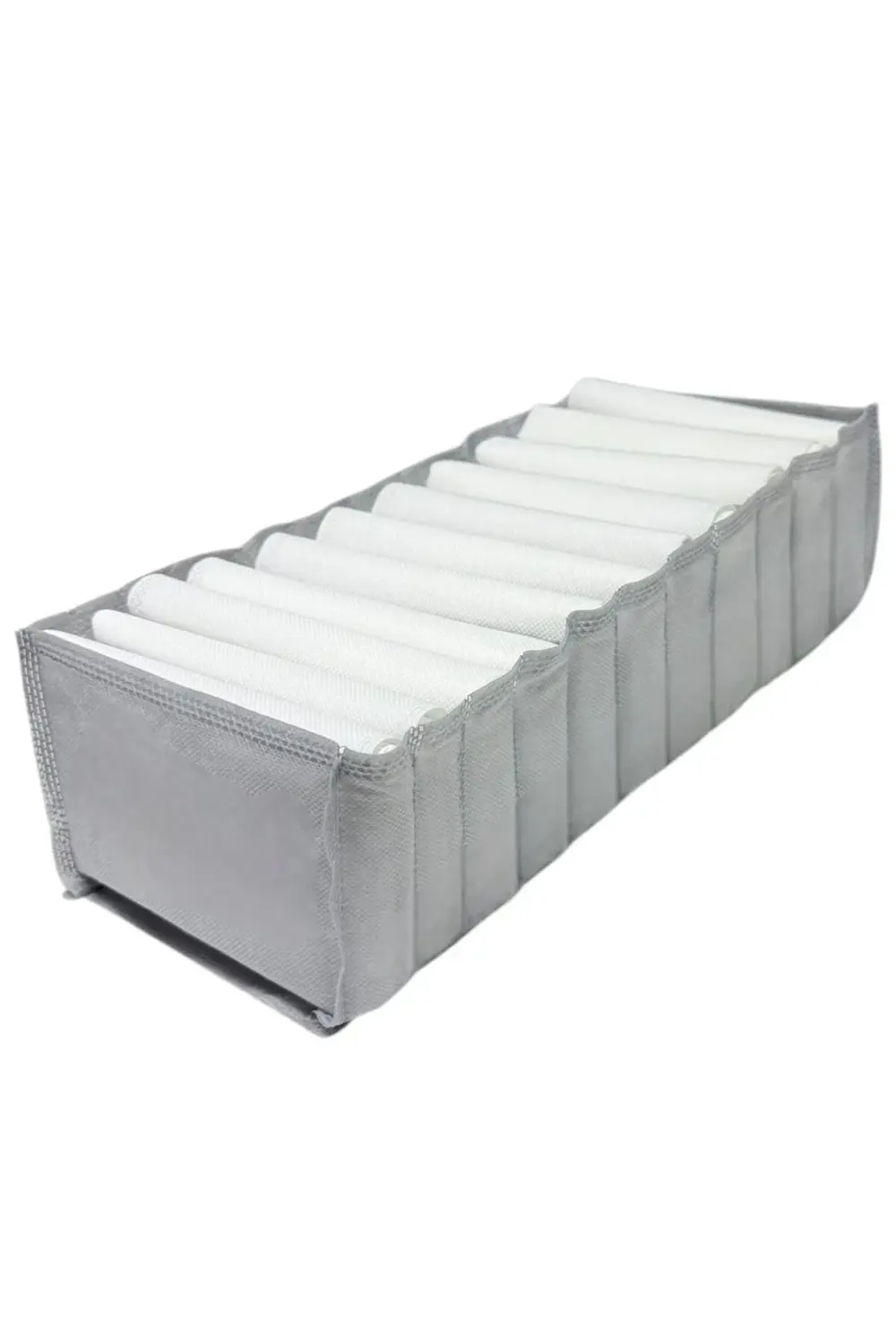 2 Adet Gri Akordiyon Tipi Medium 11 Gözlü Çekmece Içi Düzenleyici