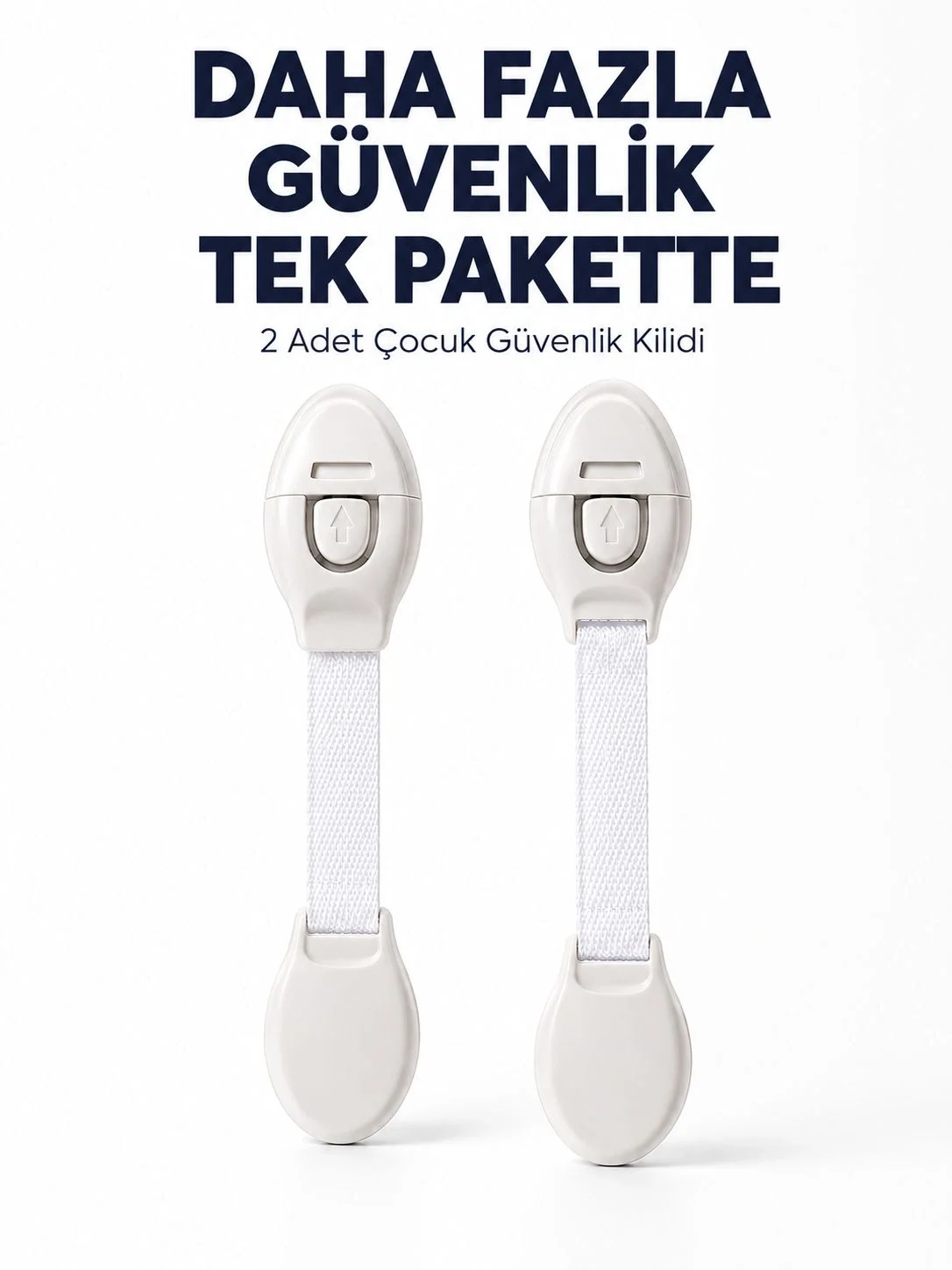 2 Adet Güçlü Yapışkanlı Çocuk Güvenlik Kilidi