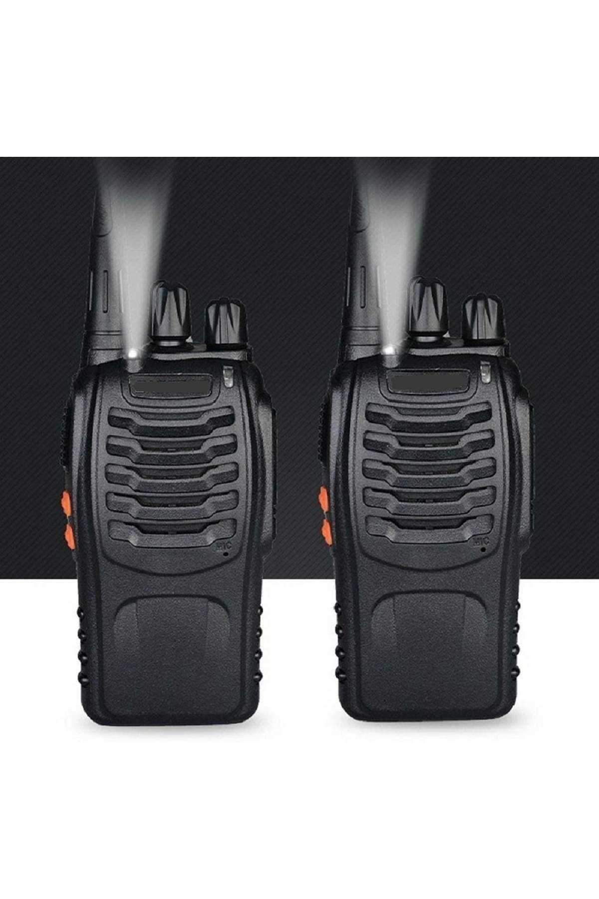 2 Adet Güvenlik İnşaat Şantiye Vinç Asansör Telsiz Seti Pratik Ku