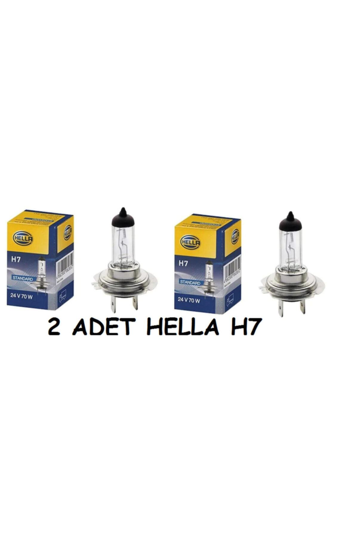 Hella 2 Adet  H7 Ampul 24 Volt Far & Sis Ampulü 70 Watt