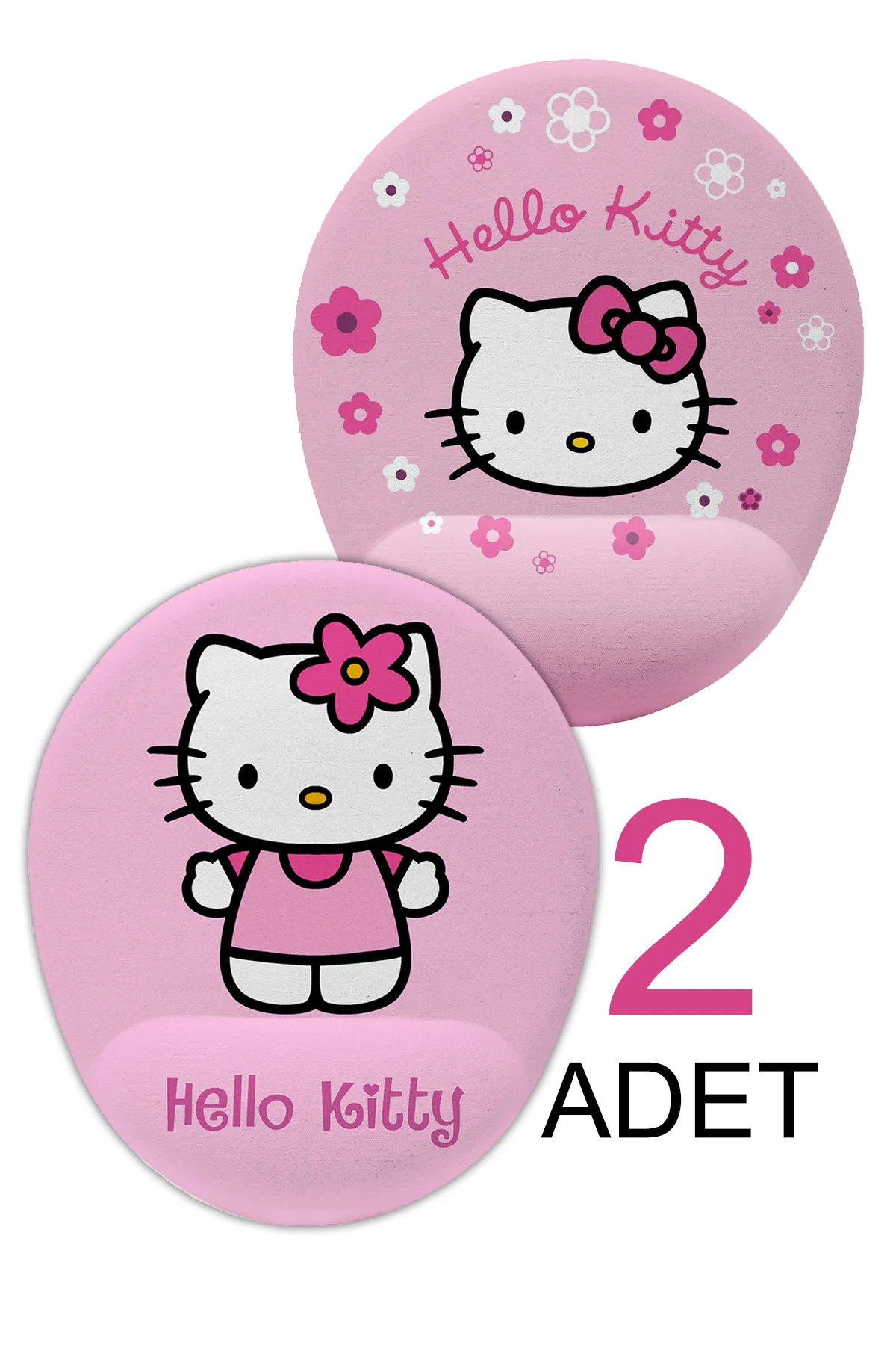 2 Adet Hello Kitty Bilek Destekli Mouse Pad