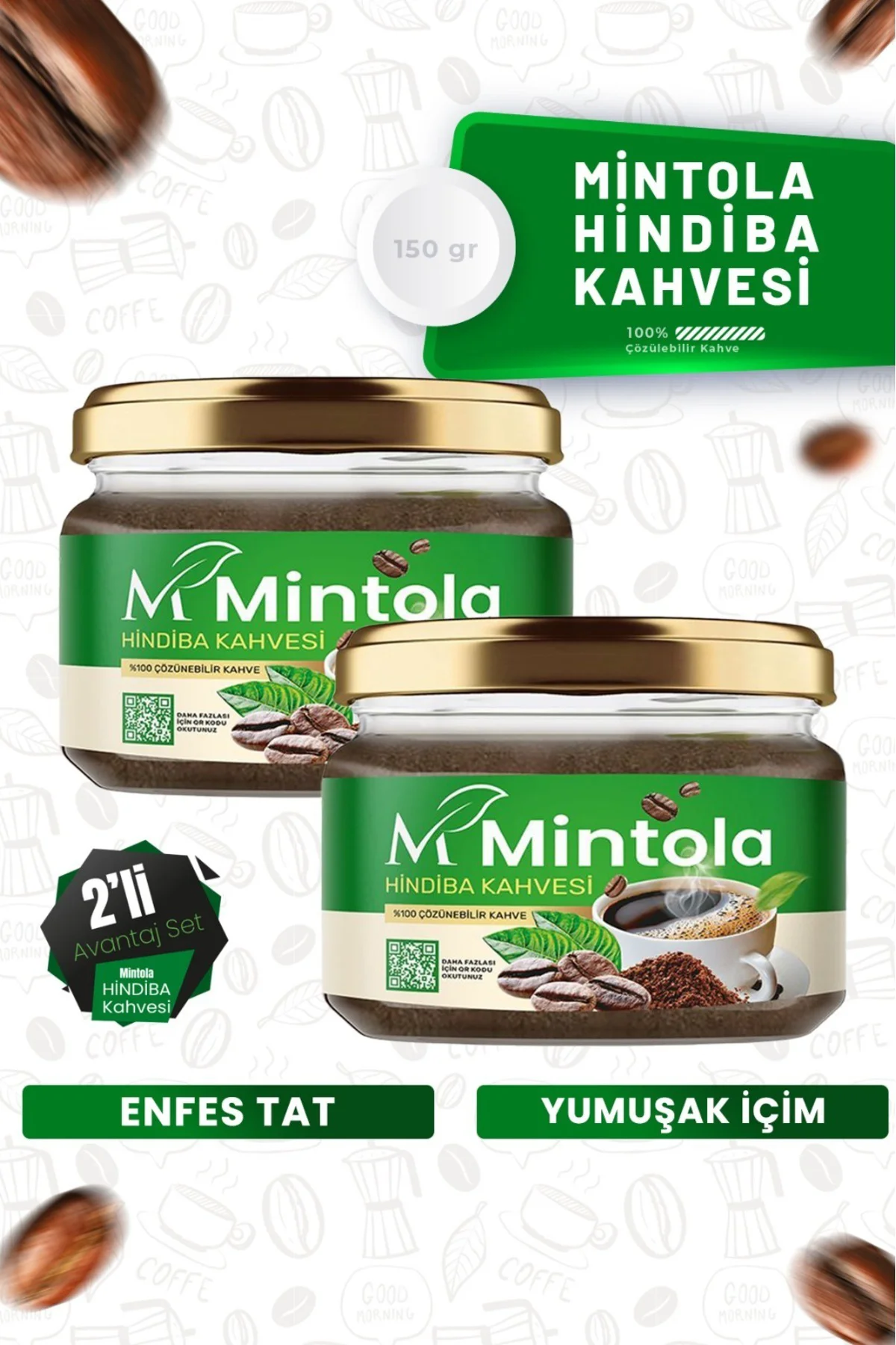 2 Adet Hindiba Kahvesi 2 x 150 gr