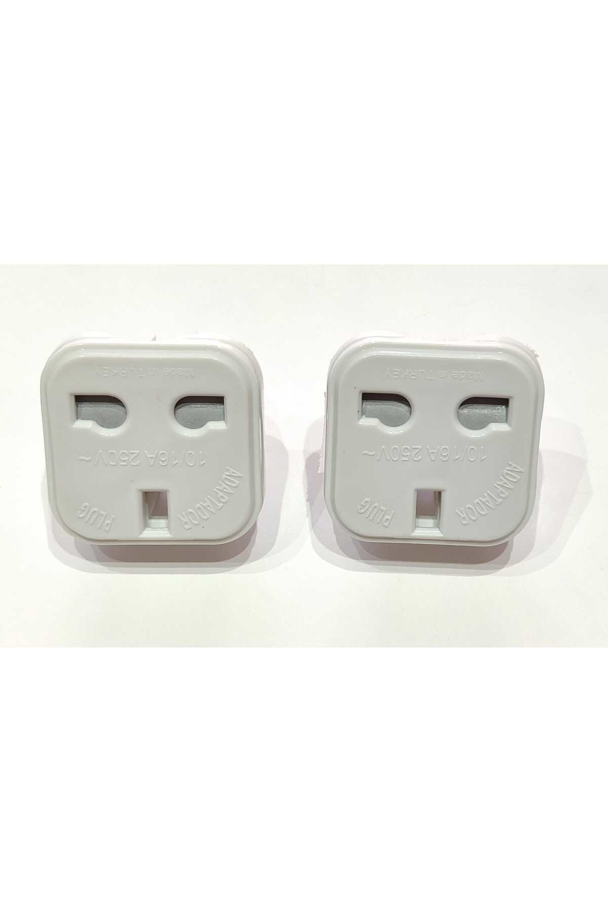 2 ADET İNGİLİZ FİŞ ADAPTÖR ÇEVİRİCİ İNGİLİZ-TÜRKİYE ÇEVİRİCİ PRİZ