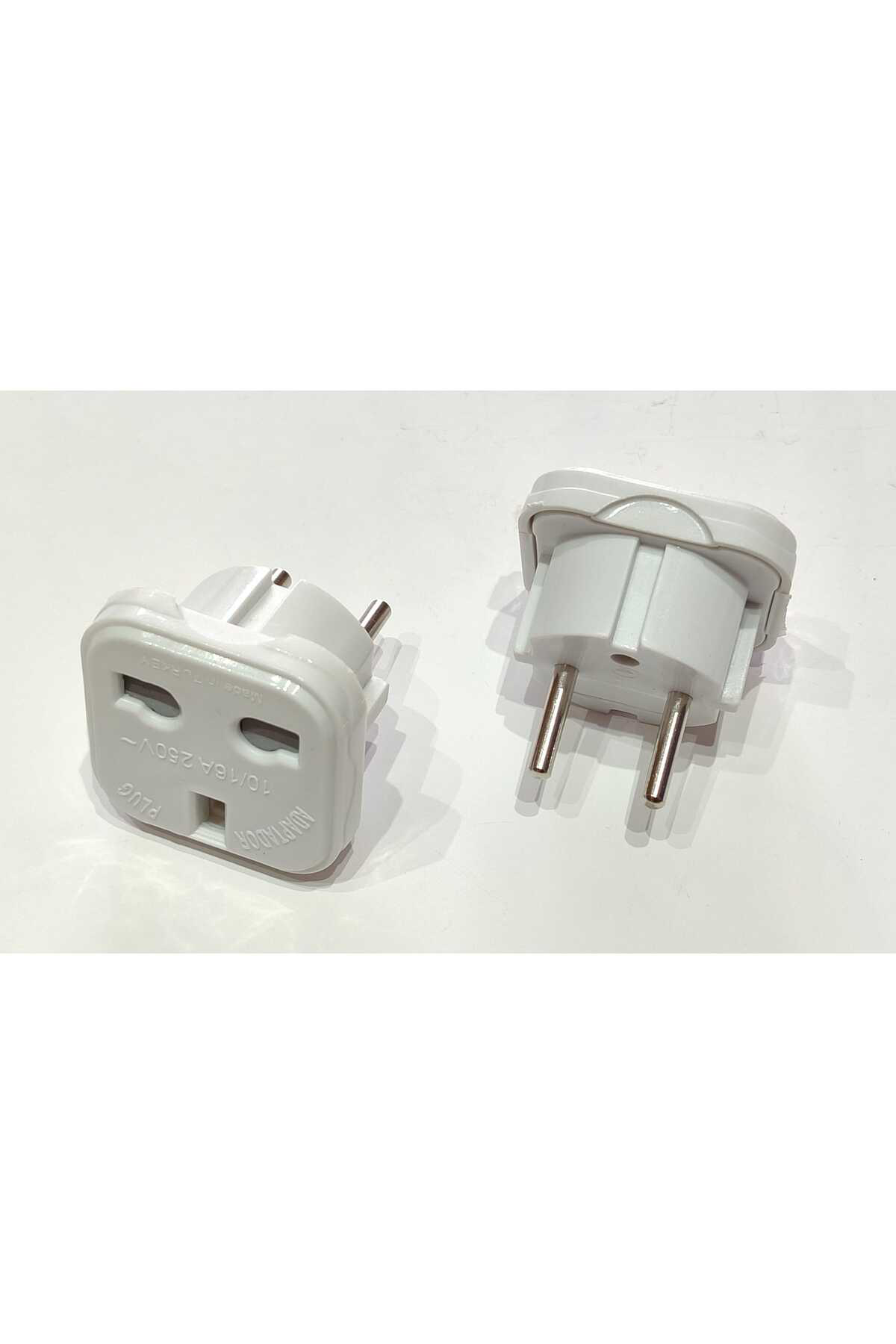 2 ADET İNGİLİZ FİŞ ADAPTÖR ÇEVİRİCİ İNGİLİZ-TÜRKİYE ÇEVİRİCİ PRİZ