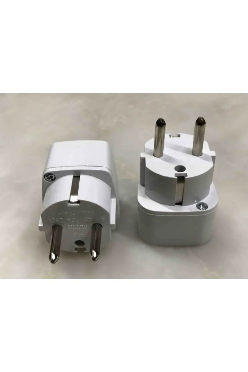 2 Adet Ingiltere Amerikan Fişlerini Türk Tipi Yeni Model Topraklı