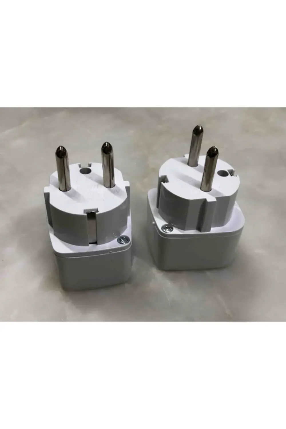 2 Adet Ingiltere Amerikan Fişlerini Türk Tipi Yeni Model Topraklı