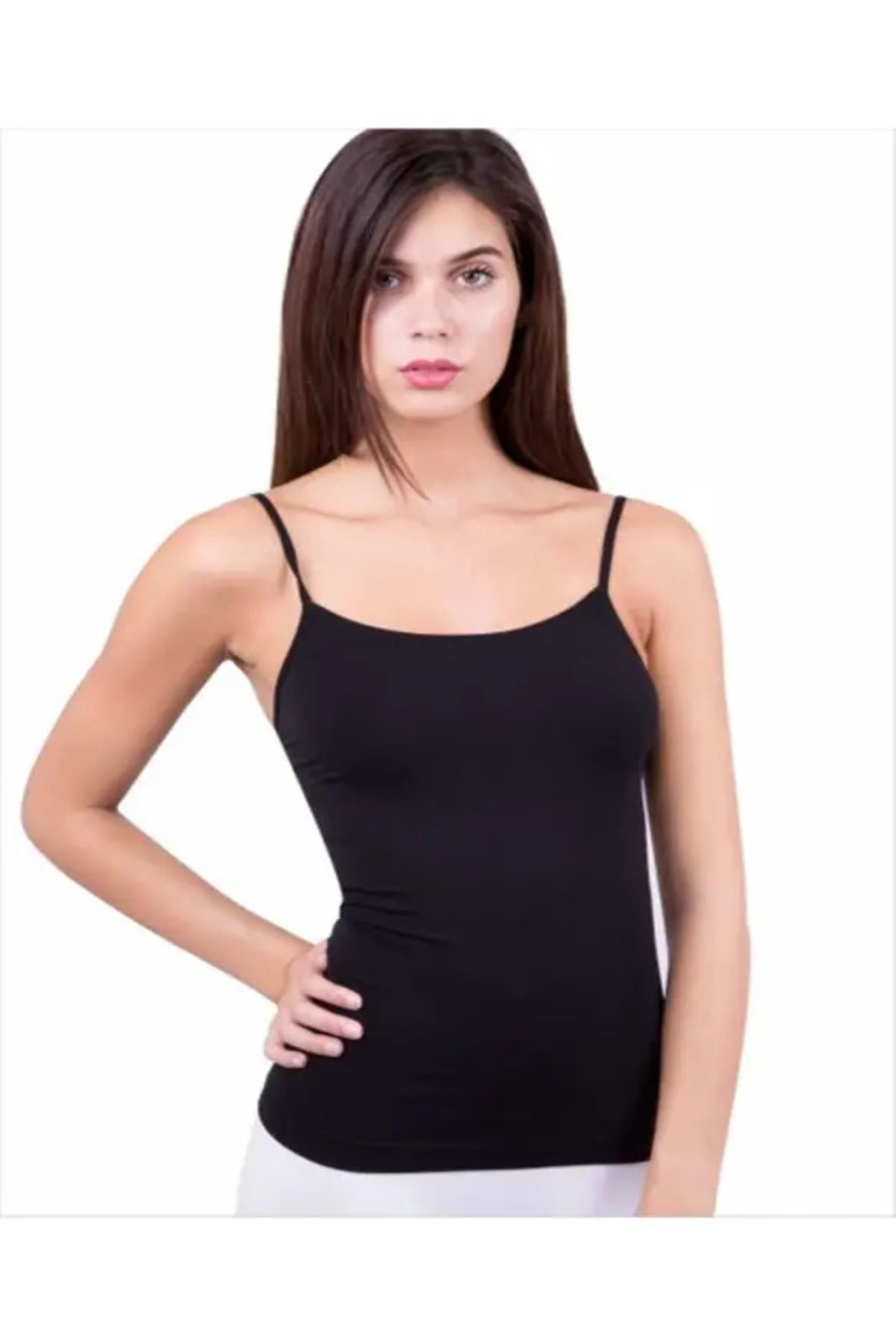 2 Adet İp Askılı Yumuşak Dokulu Bir Beden Küçülten Kadın Korse At