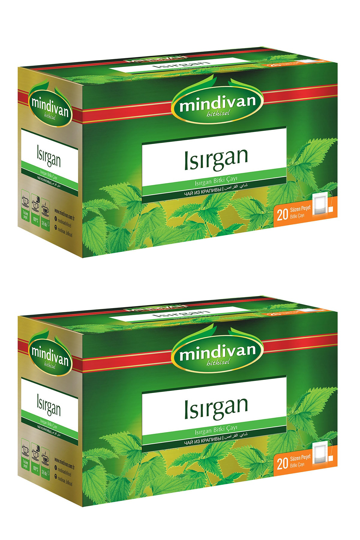 Mindivan 2 Adet İsırgan Bitki Çayı