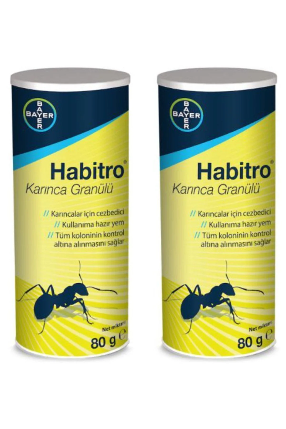 2 Adet Karınca Ilacı Habitro Karınca Beyaz Toz Granülü 80gr - Görsel 4