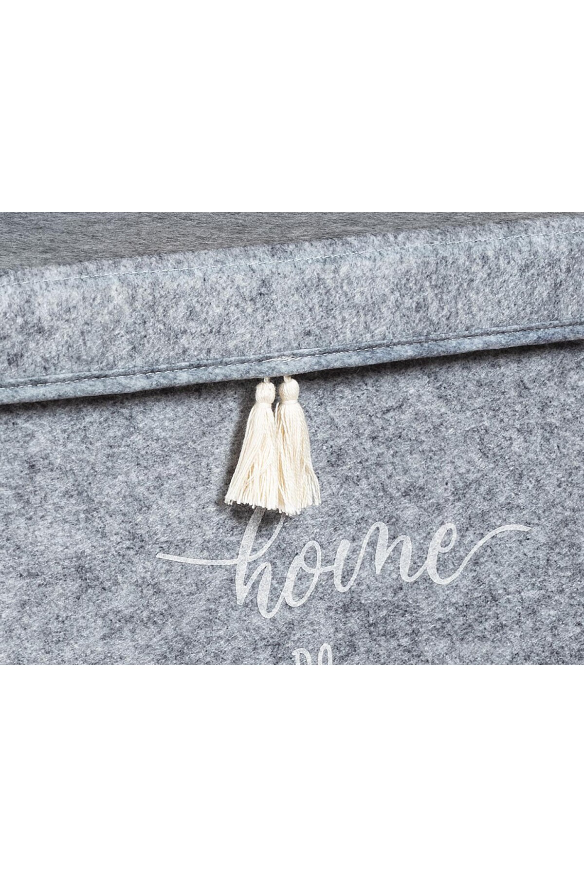 Pazar Kapısı 2 Adet Keçe Kapaklı Çok Amaçlı Mega Kutu Kirli Çamaşır Sepeti Set