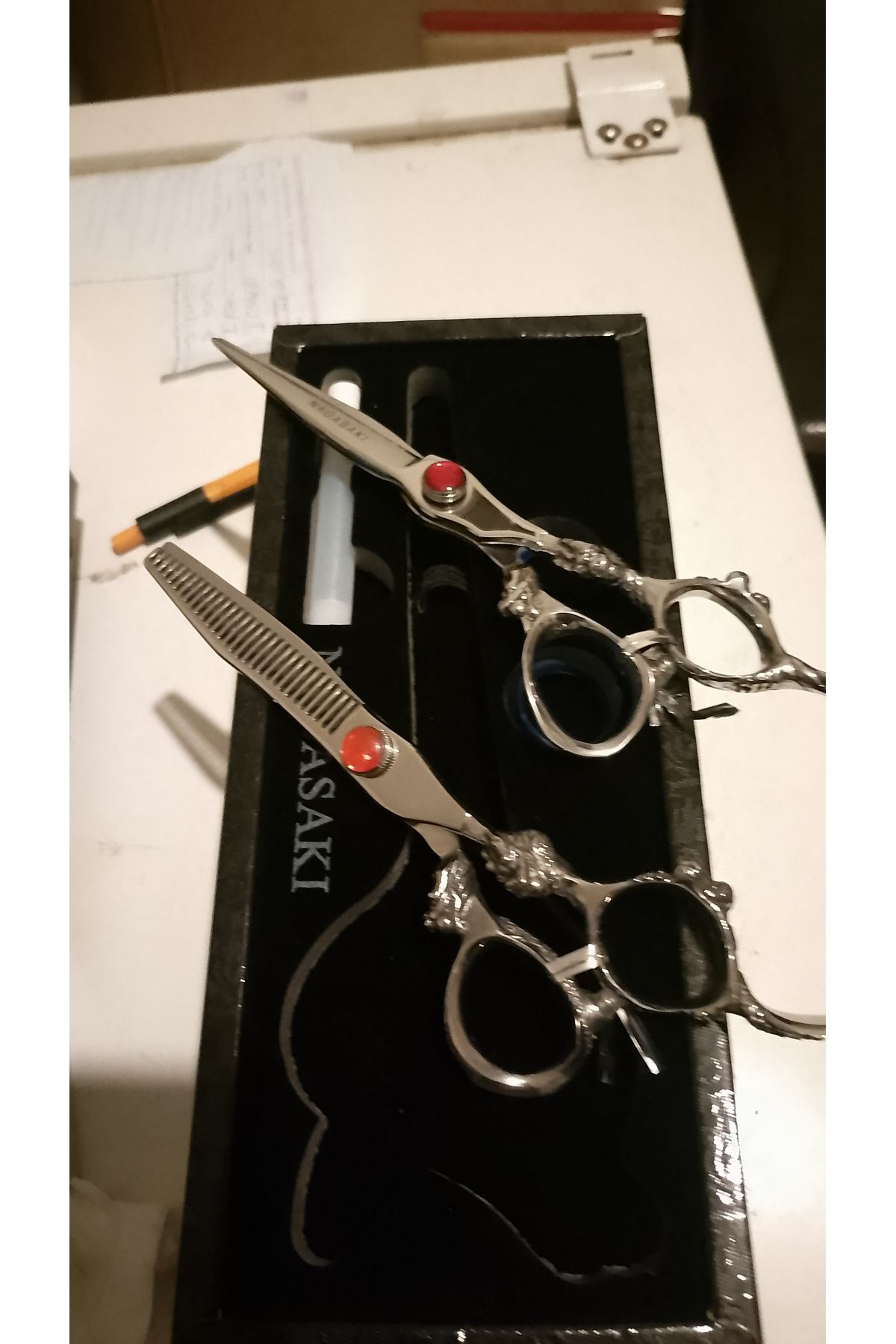 Nagazi 2 Adet Kuaför Makası Seti Efile Ve Düz Kesim