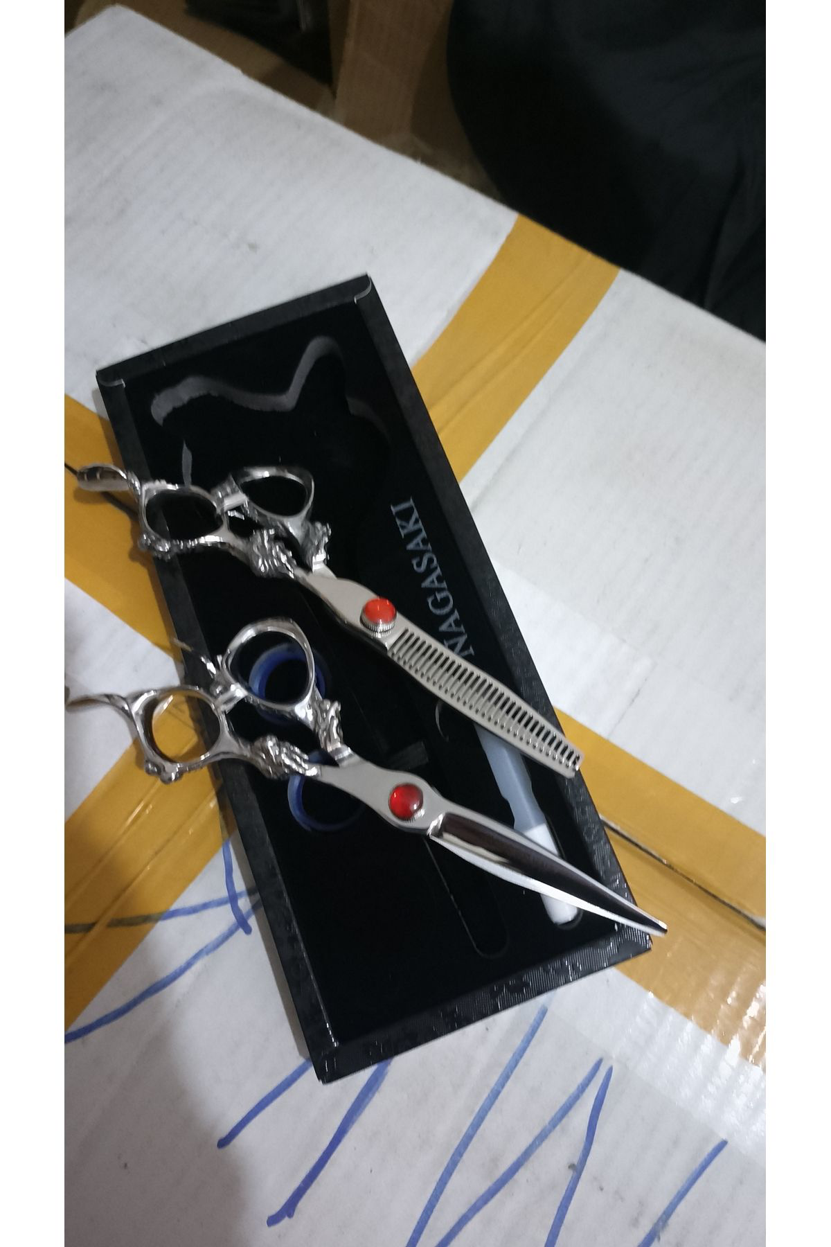 Nagazi 2 Adet Kuaför Makası Seti Efile Ve Düz Kesim