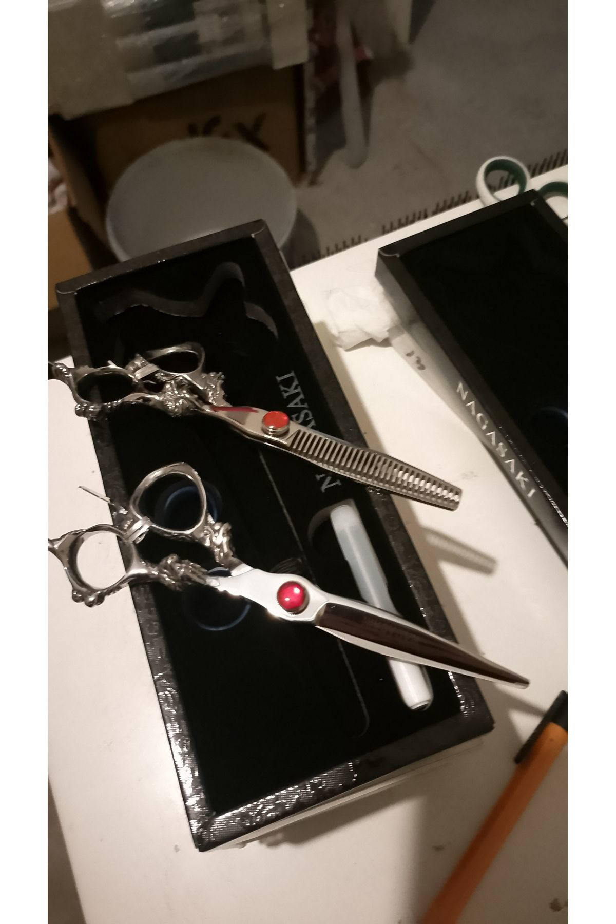 Nagazi 2 Adet Kuaför Makası Seti Efile Ve Düz Kesim