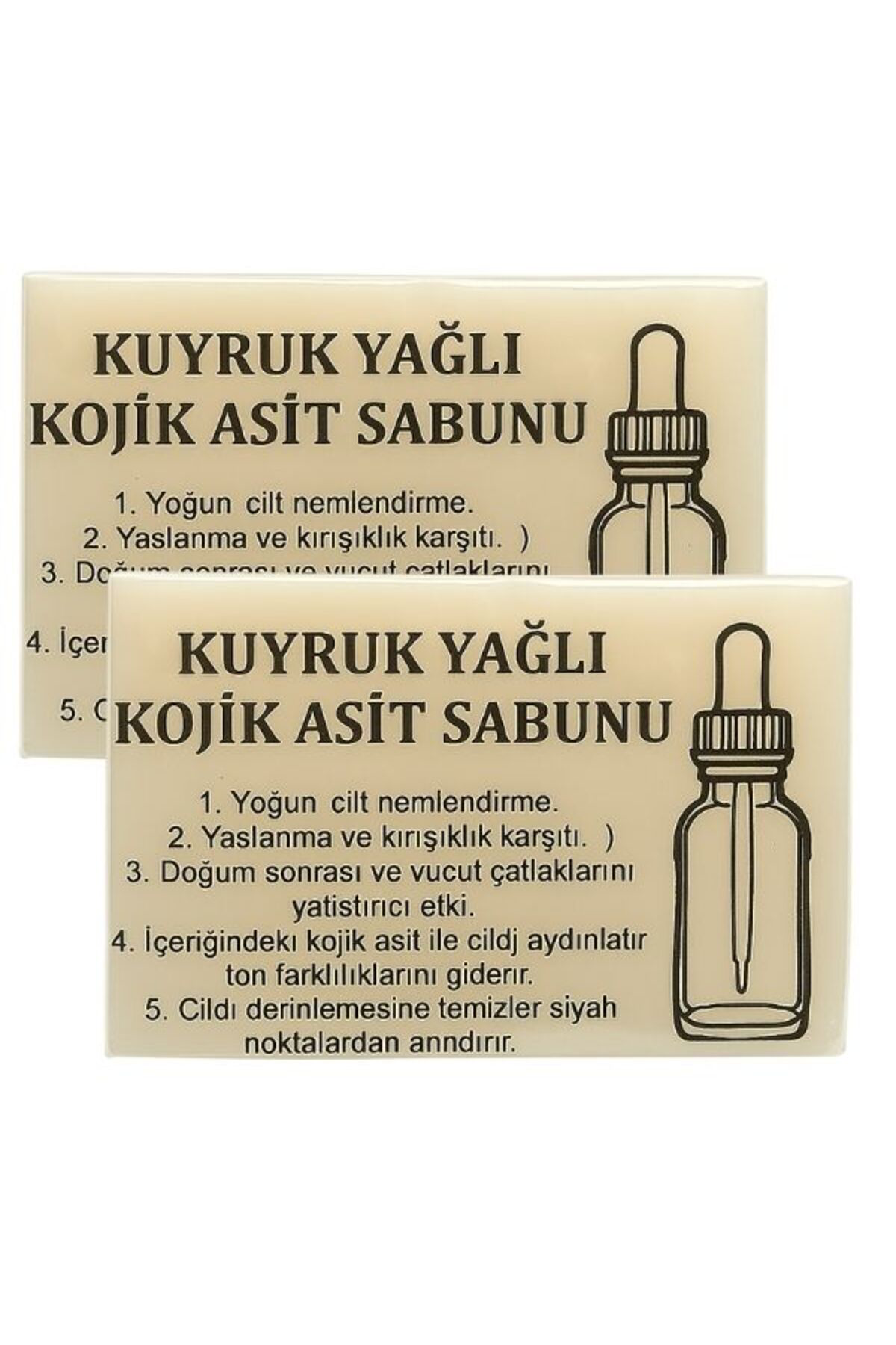 2 Adet Kuyruk Yağlı Kojik Asit Sabunu