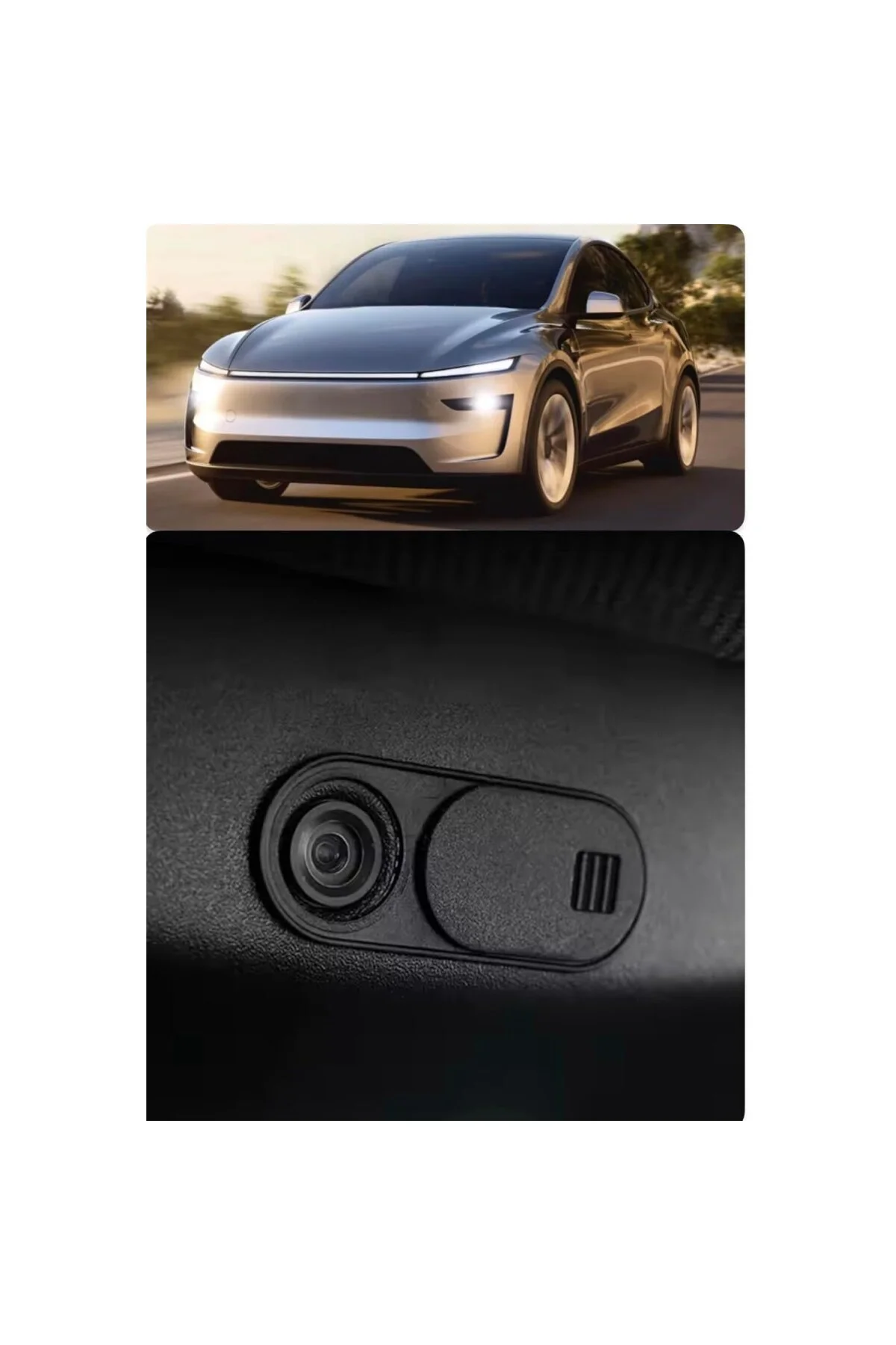 2 Adet Li Parts Tesla Model Y Juniper ve Model Y/3 ve Standart Model Uyumlu Kamera Kapatıcı, Kame