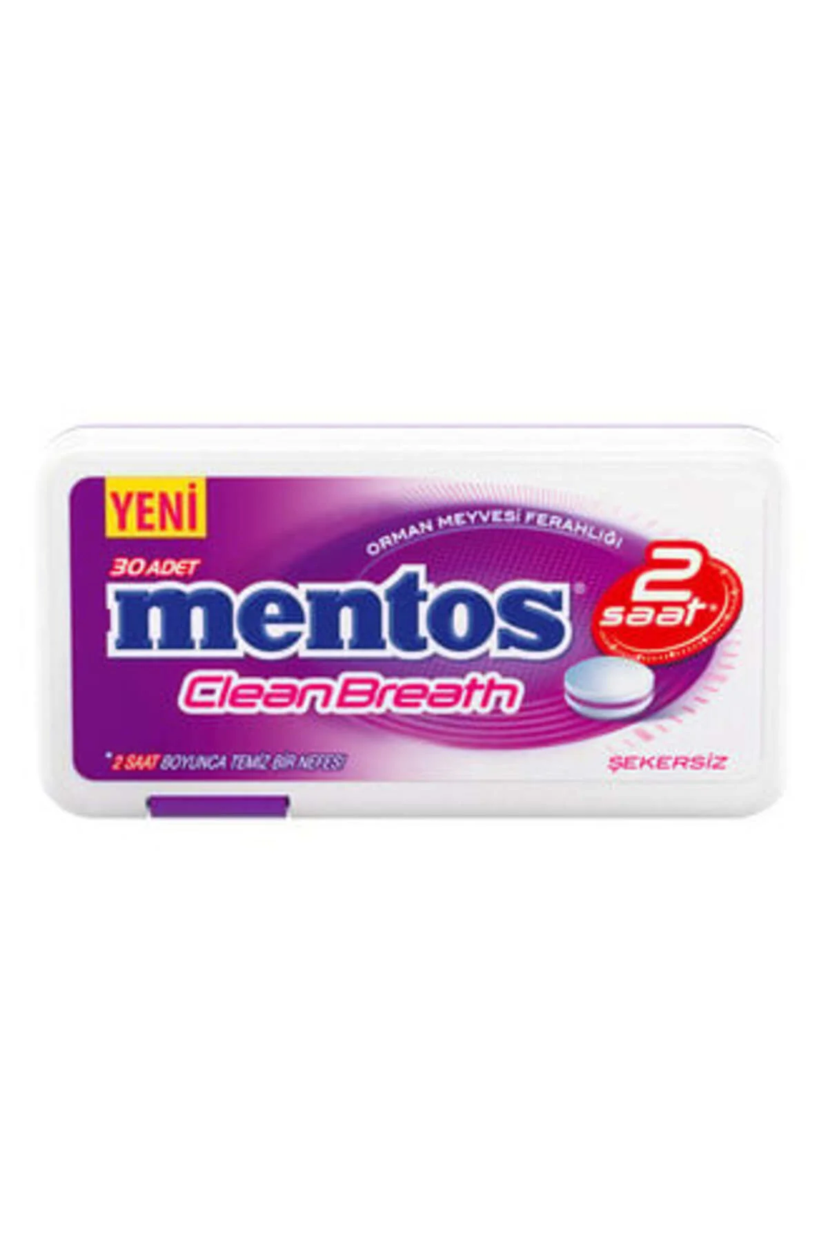 ( 2 ADET ) Mentos 2 Saat Temiz Nefes Orman Meyvesi Ferahlığı 21 G