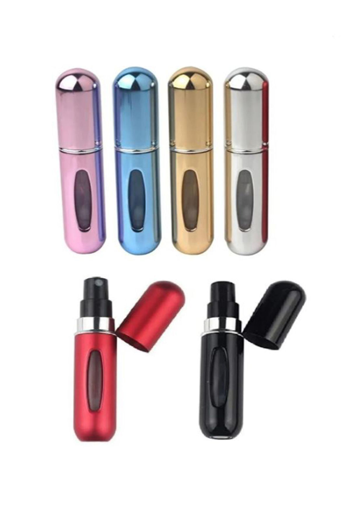 2 ADET Mini Dolabilir Cep Küçük Boş Taşınabilir Parfüm Şişesi Kad