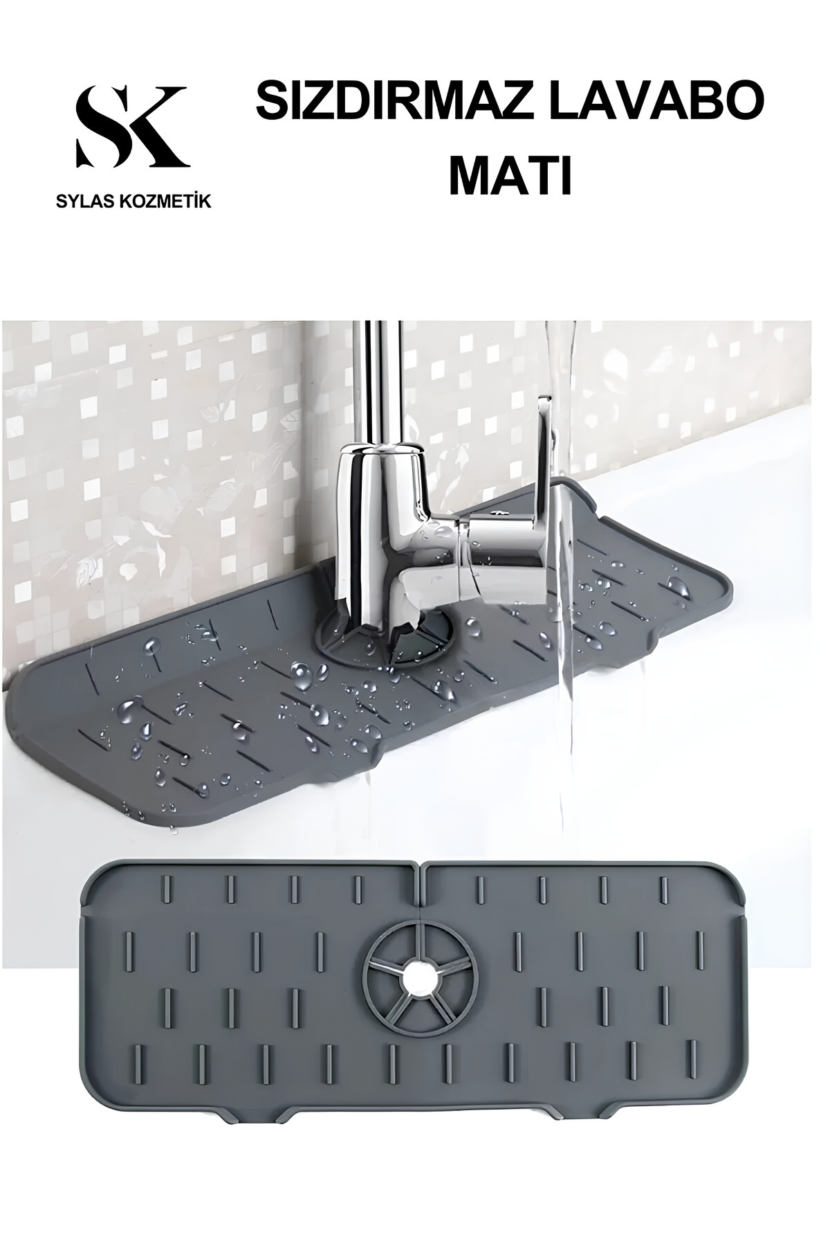 2 Adet Mutfak Lavabo Bataryası Musluk Altı Su Emici Matı Su Sızdı