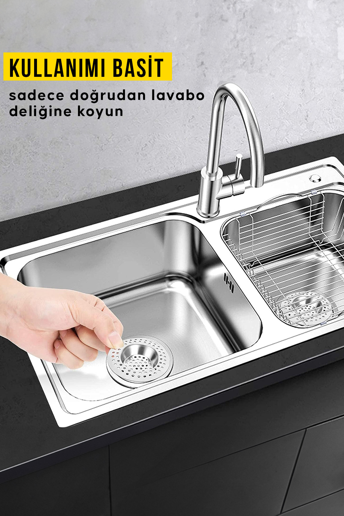 ( 2 Adet ) Mutfak Lavabo Küvet Banyo Tıkacı Ev Ofis Stüdyo Banyo 