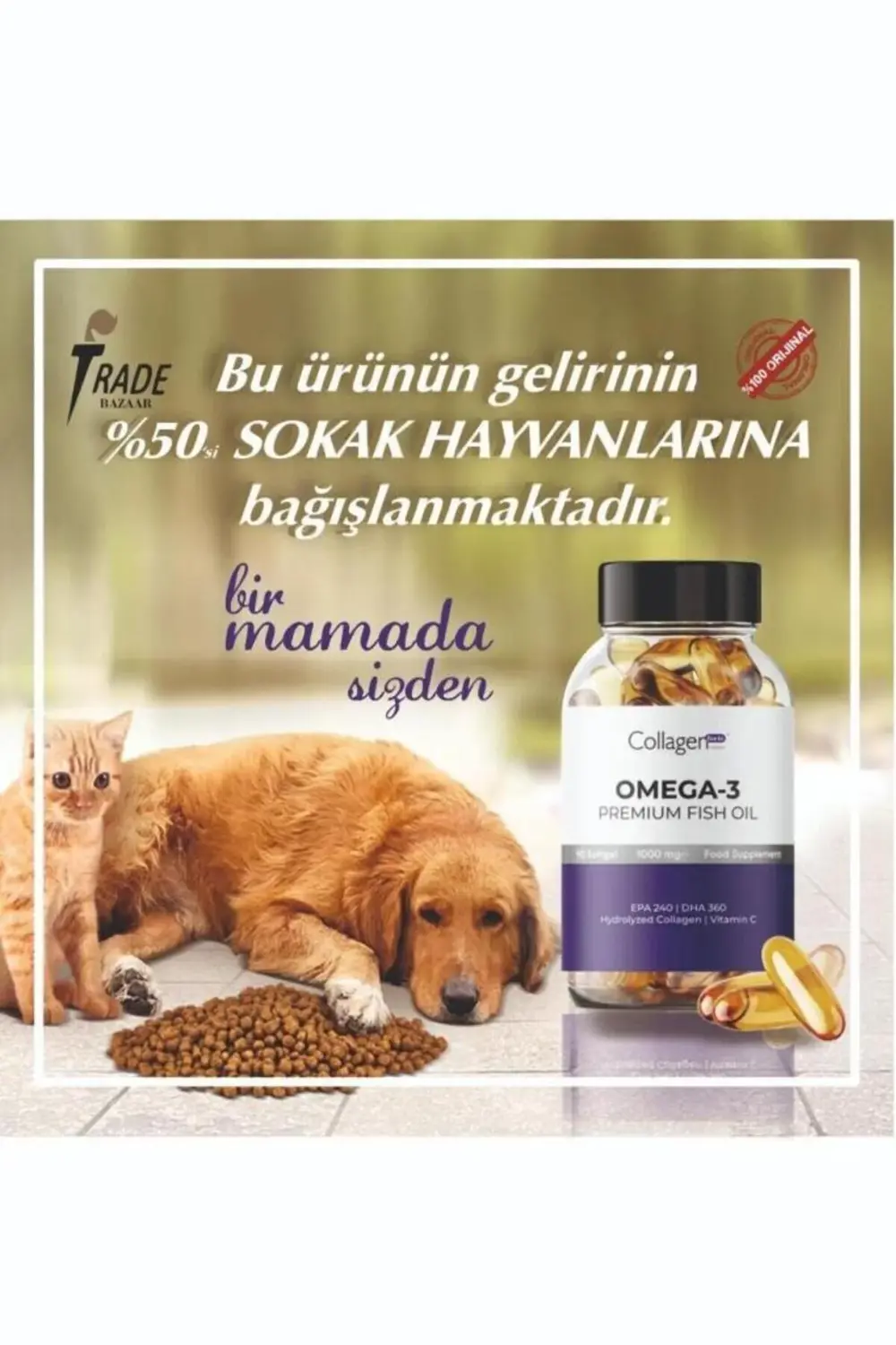 2 Adet Omega-3 Premium Fish Oil 90 Softgel X 1000mg, Balık Yağı,