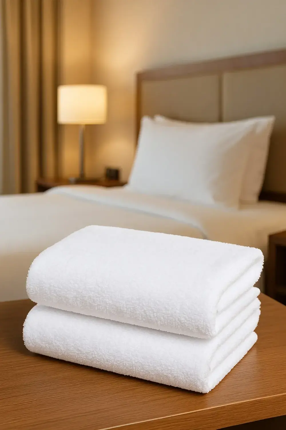 2 Adet Otel Havlusu Beyaz 50x85 cm 200 gram Bukle - Armür El Yüz