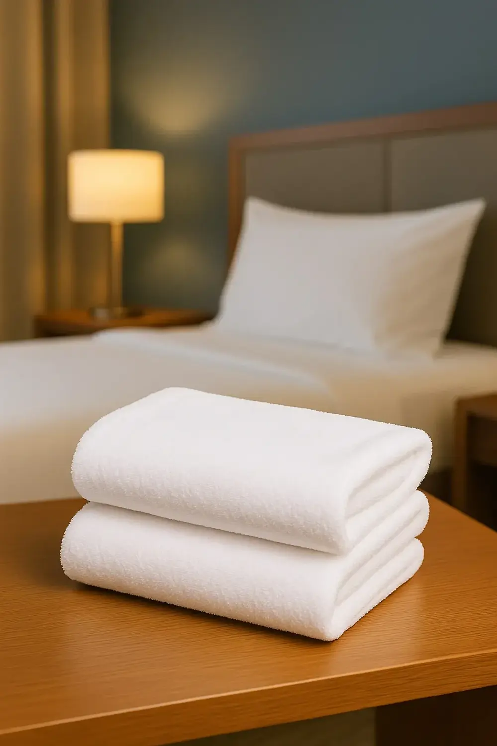 2 Adet Otel Havlusu Beyaz 50x85 cm 200 gram Bukle - Armür El Yüz