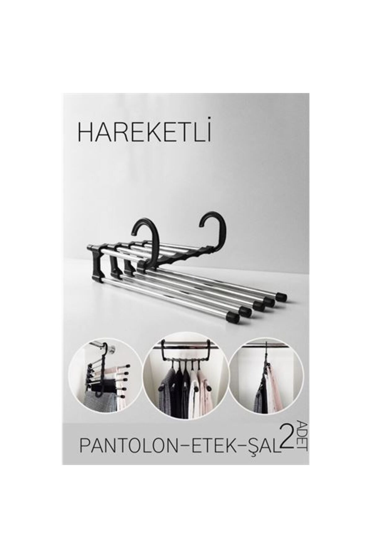 Modacar 2 Adet Pantolon Askisi Etek Şal Havlu