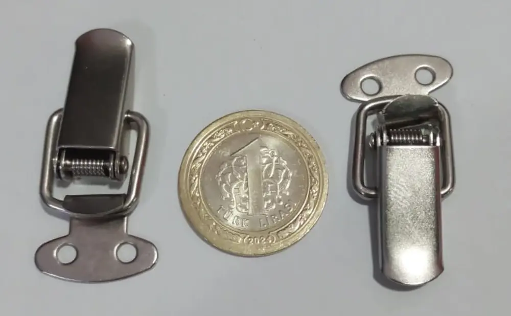2 Adet Paslanmaz Çelik Mini Kelepçeleri 2 Adet Paslanmaz Çelik Mini Kelepçeleri