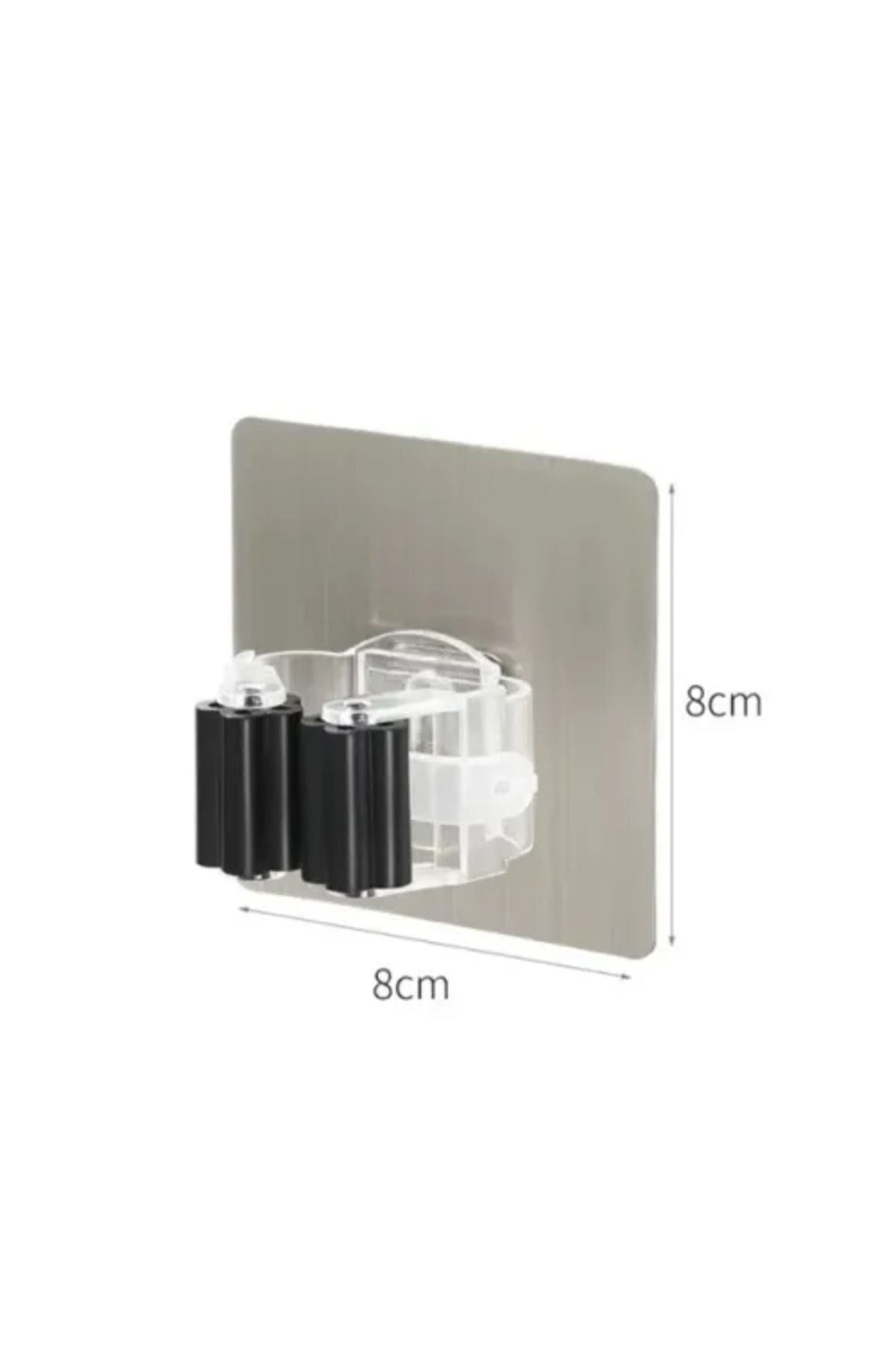 2 Adet Paspas Mop Fırça Ve Süpürge Askısı Sap Tutucu Mutfak Banyo