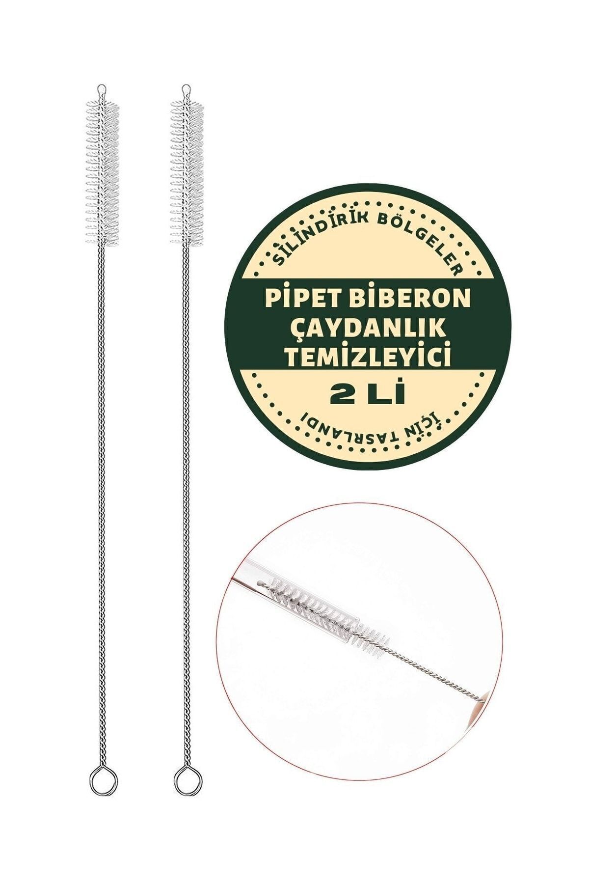 Transformacion 2 Adet Pipet Emzik Çaydanlik Temizleyici Firça