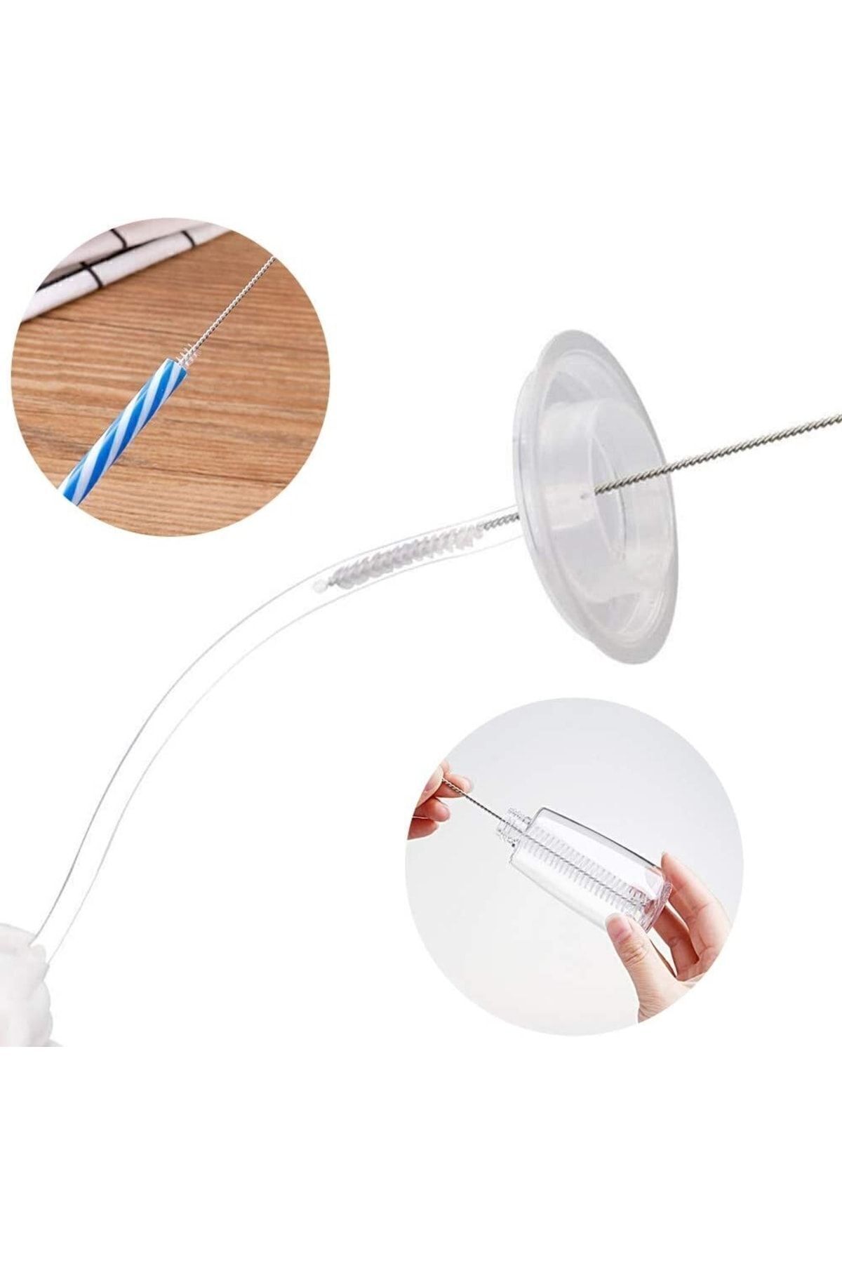 Transformacion 2 Adet Pipet Emzik Çaydanlik Temizleyici Firça