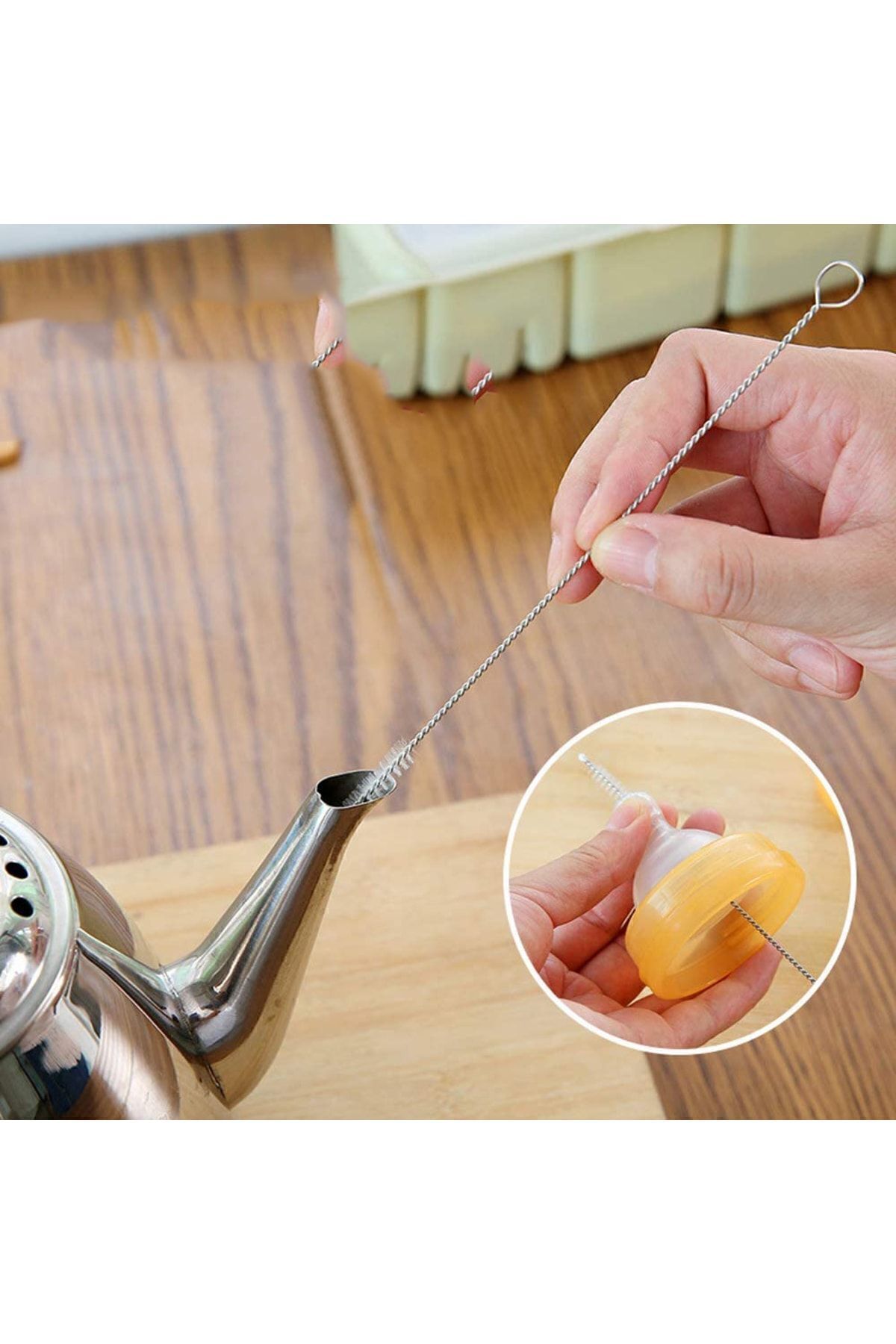 Transformacion 2 Adet Pipet Emzik Çaydanlik Temizleyici Firça