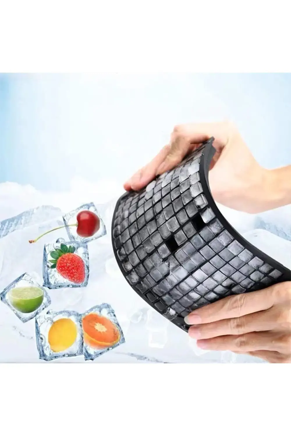 2 Adet Pratik 160lı Silikon Minik Küp Şekilli Buz Kalıbı | Mini B