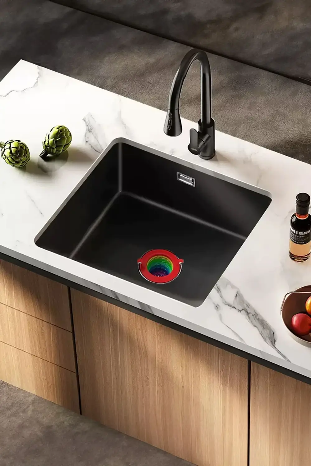 2 ADET Renkli 6 Kademeli Lavabo Süzgeci Birikintileri Toplar Raha